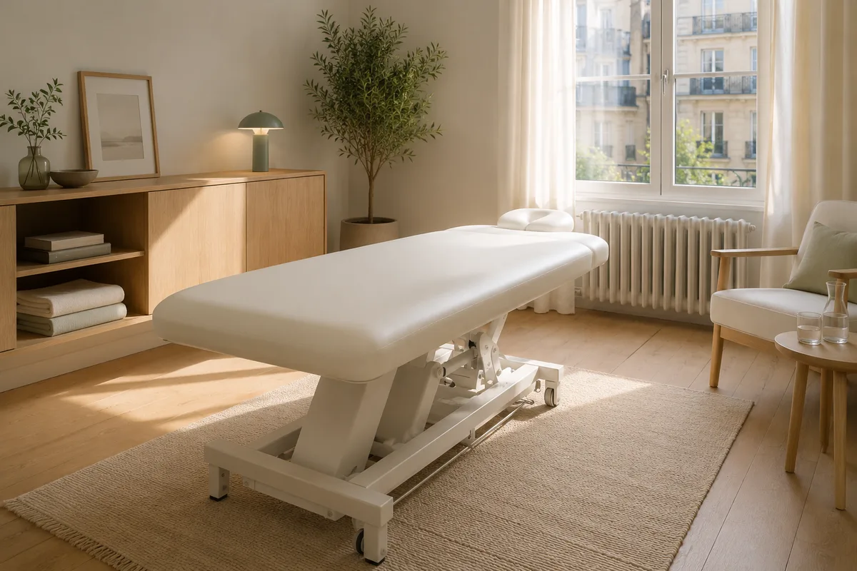 La table de consultation ostéopathique